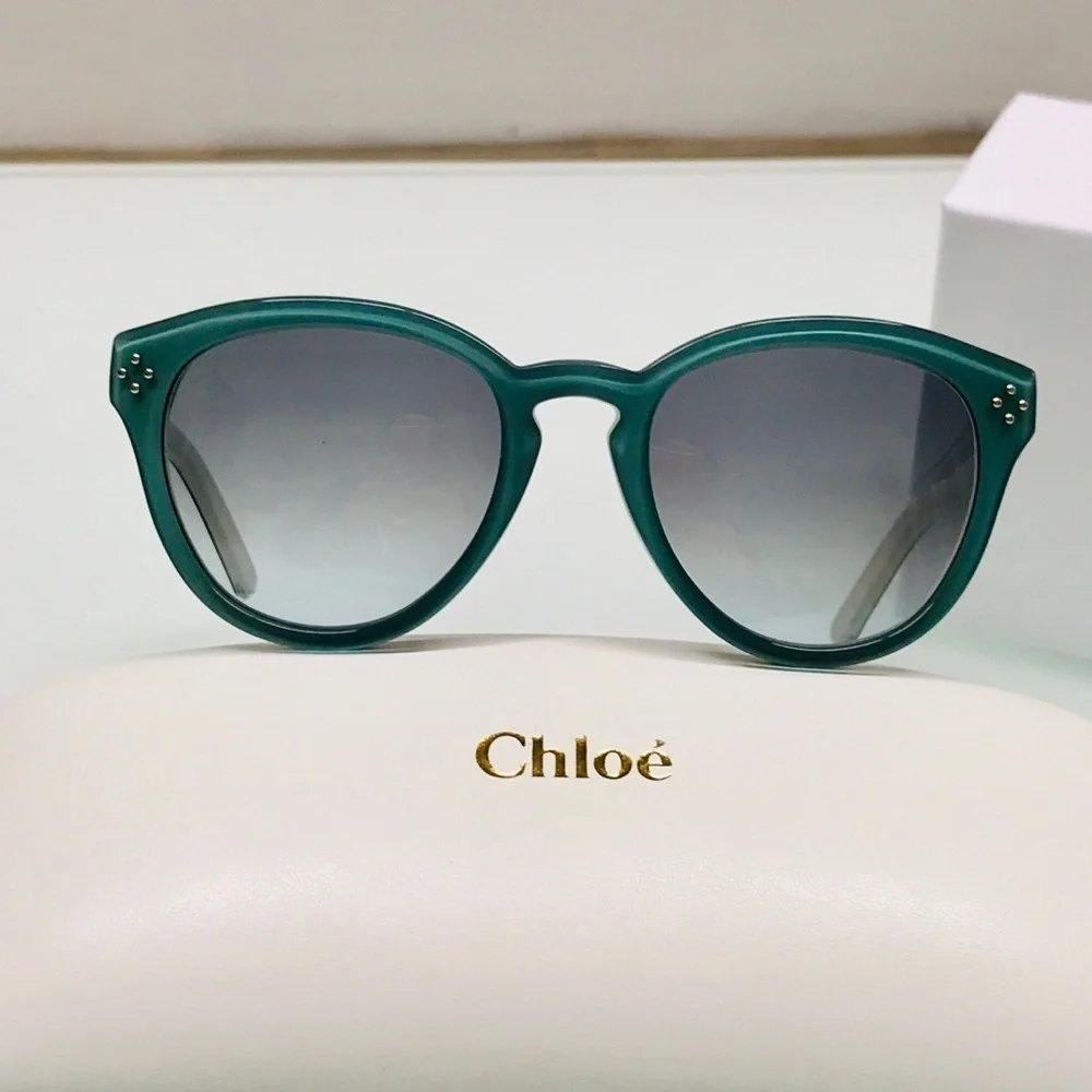 NWT CHLOE CE630S - 442 White Blue Sunglasses